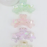 Hologram Floral Claw Clips - Color Options