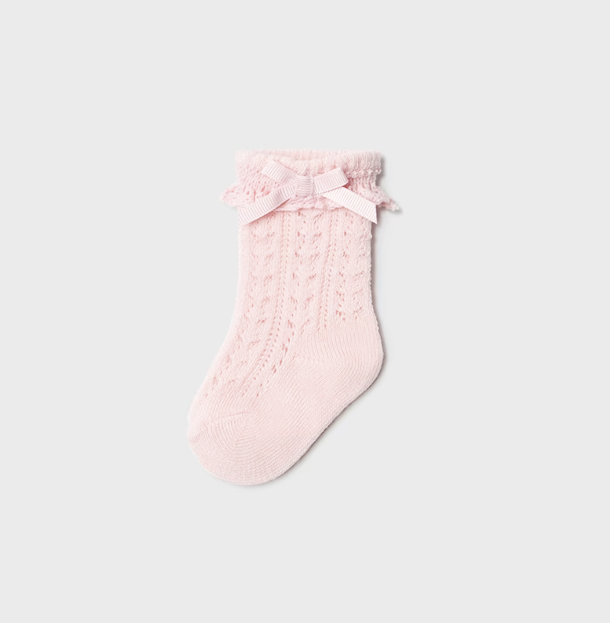 Knit Lace High Knee Socks - Color Options