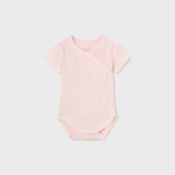 Baby Pink Cotton Short Sleeve Bodysuit