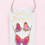 Boutique Butterfly Necklace & Earring Set