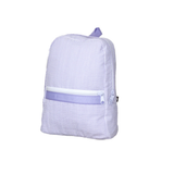 Lilac Seersucker Small Backpack