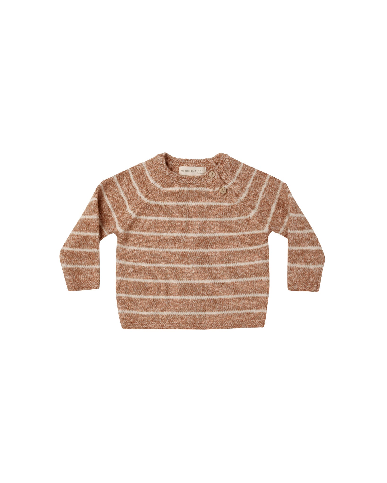 Ace Knit Sweater | Cinnamon Stripe