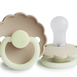 Frigg Daisy Night Silicone Pacifier - Croissant/Cream