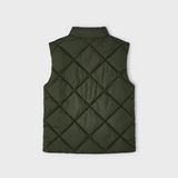 Puffer Diamonds Vest - Dark Green