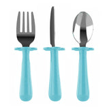 3 Piece Stainless Steel Utensils - Color Options