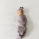 Violet Knit Swaddle Blanket