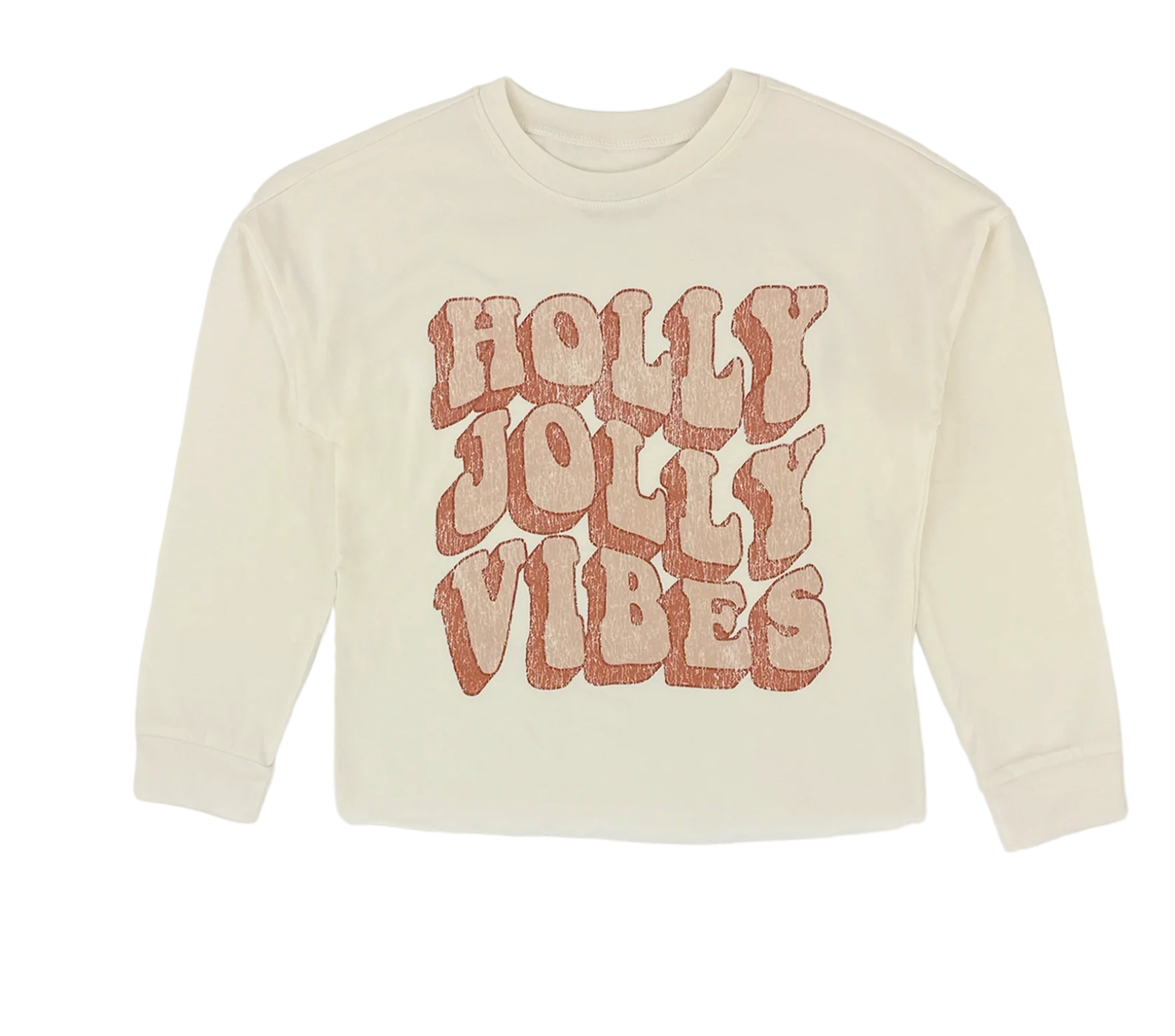 Long Sleeve Tee- Holly Jolly Vibes tiny whales christmas shirt