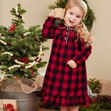 Buffalo Plaid Toddler Gown