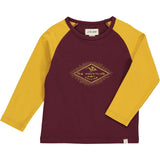 Walhalla Raglan Printed Tee - Burgundy