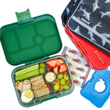 Leakproof Yumbox Tapas Greenwich Green 4C Tray - Largest