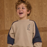 Paneled Sweatshirt | Stone