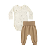 Side Snap Bodysuit + Pant Set I Penguins