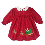 Santa Applique Christmas Dress