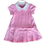 Cotton Candy Pink Dress with Collar