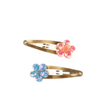 Shimmer Flower Hair Clips 2 PC