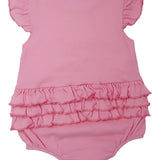 Solid Pink Ruffle Bubble