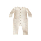 Pocketed Woven Jumpsuit | Cinnamon Plaid