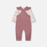 Pointelle Overall Set - Woodrose