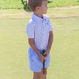 Boys' Short Sleeve Pro Performance Polo - Golf Cart Print