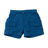 Boys Inshore Performance Short in Classic Navy Peony Wash