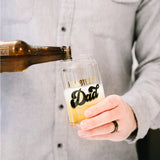 Promoted to Dad Beer Glass