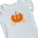 Pumpkin Carriage Ruffle Sleeve Tee