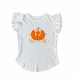 Pumpkin Carriage Ruffle Sleeve Tee