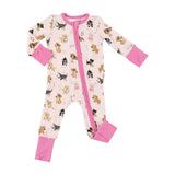 Pink Puppy Alphabet Zipper Romper - 6-12M LAST ONE