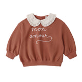 Collared Sweatshirt Mon Amour