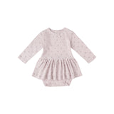 Pointelle Skirted Bodysuit | Lilac Ditsy