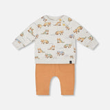 Organic Cotton Top Set - Beige Racoon