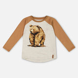 Raglan Jersey Tshirt - Brown Bears