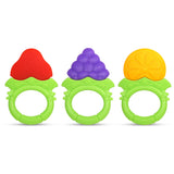 Raz-Fruitique Silicone Teethers 3PK