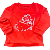 Long Sleeve Red Christmas Santa Tshirt