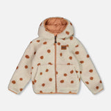 Reversible Sherpa Jacket - Brown w/Dots