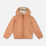 Reversible Sherpa Jacket - Brown w/Dots