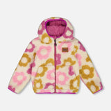 Reversible Sherpa Jacket - Purple Flowers