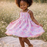 Muslin Smocked Tube Dress, Garden Secrets