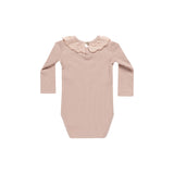 Ruffle Collar Bodysuit | Blush