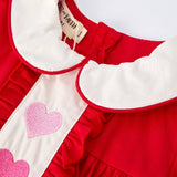 Red Ruffle Heart Dress