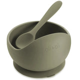 Silicone Suction Bowl & Spoon Set - Sage