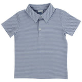 Sammy Polo - Blue Stripe Knit