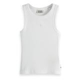 Ribbed Tank Top | White