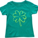 Short Sleeve Single 4 Leaf Clover