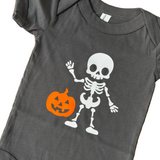 Jack-o-Lantern Skelly Bodysuit