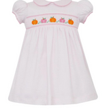 Pumpkin Pink Knit Check Dress S/S