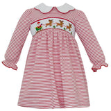 L/S Smocked Santa Dress