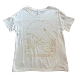 Go Wild For a While Gold Foil Tween Graphic Tee