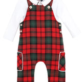 Tartan Tidings Overall Set | Red/Green