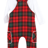 Tartan Tidings Overall Set | Red/Green